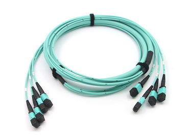 48 câble du tronc MPO MTP de corde de correction de fibre, 4*12 pullover optique de la fibre MPO