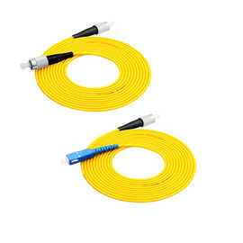 Corde de correction optique recto durable de fibre, Sc de corde de correction de fibre de mode unitaire au LC