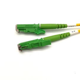 couleur verte de corde de correction de 10m E2000 RPA/câble optique de fibre de duplex mode unitaire