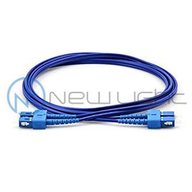 Corde de correction duplex de fibre de couleur de Sc UPC 2,0 optiques blindés bleus