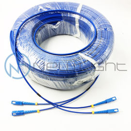 Corde de correction mordue anti par rat de fibre optique de PVC 50M du mode unitaire G652D