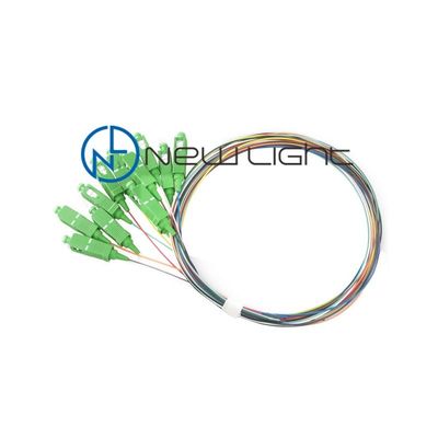 Câble optique lâche de fibre de tube OM3 LC/UPC de paquet de la fan