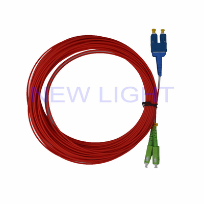 Le Sc/LC au câble optique à plusieurs modes de fonctionnement LSZH 3M de correction de fibre de duplex de LC a adapté aux besoins du client