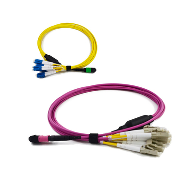 acheter Bas câble compact du PDL MPO MTP MTP/MPO - le LC éventent la fibre Jumper Cables de QSFP online manufacture