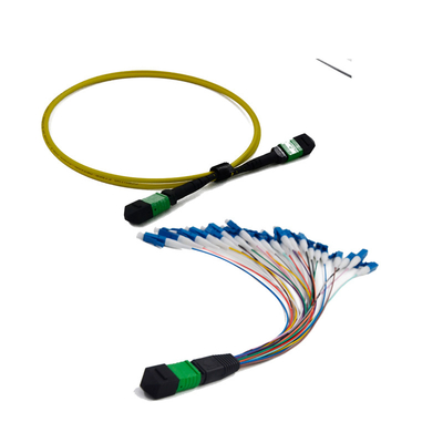 acheter 12 tresse robuste optique unimodal de perte par insertion de câble de la fibre MPO MTP bas par 3.0mm online manufacture
