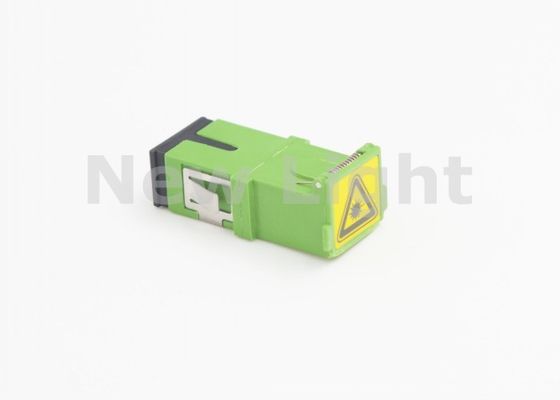 acheter Adaptateur en fibre optique vert SC simplex avec couverture de poussière à charnière ROSH approuvé pour les applications FTTH online manufacture