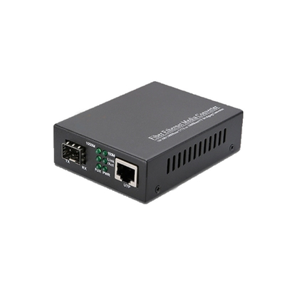 acheter 10/100/1000M Convertisseur multimédia Transcepteur à fibre optique LC à mode unique SFP online manufacture