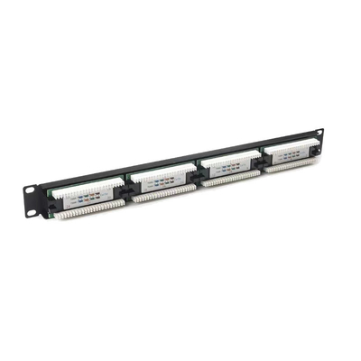 acheter 24 Ports Cat5e-Cat7 Panneau de patch Ethernet monté sur un rack avec gestion de câble online manufacture
