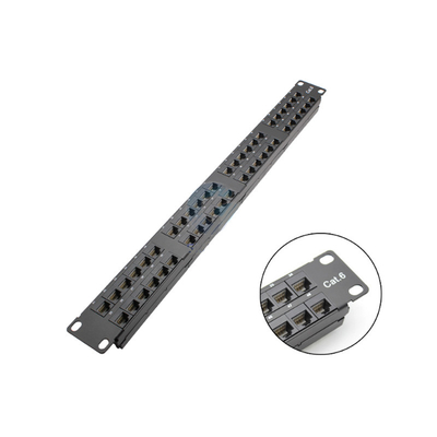 acheter Gestion flexible des câbles 1U réseau panneau de patch rack conception métallique montable online manufacture
