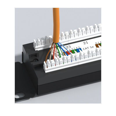 acheter Panneau de brassage Ethernet RJ45 métallique 24 ports avec gestion des câbles pour réseaux Cat5e/Cat6/Cat6a/Cat7 online manufacture