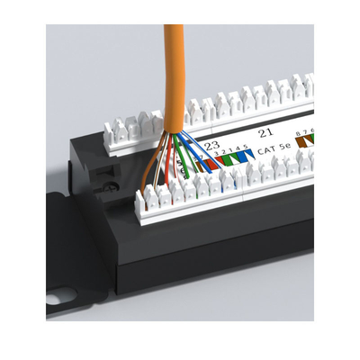 acheter Panneau de patch Ethernet RJ45 métallique avec gestion de câble 1U Compatibilité protégée par hauteur pour online manufacture