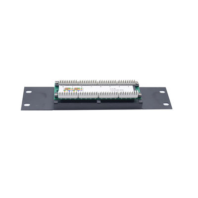 acheter Panneau de patch RJ45 pré-terminé en métal noir avec hauteur 1U 2U et gestion des câbles pour les réseaux Ethernet online manufacture