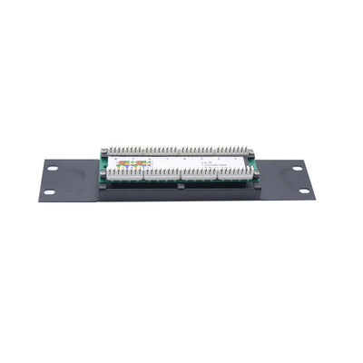 acheter Panneaux de patch Ethernet pré-terminés en métal 1U 2U noir avec gestion des câbles online manufacture