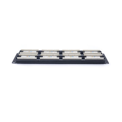 acheter Panneau de brassage RJ45 en métal noir 1U 2U avec terminaison IDC Krone pour la gestion des câbles Ethernet online manufacture