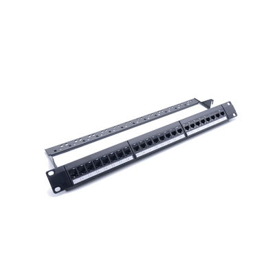 acheter Panneau de brassage RJ45 24 ports, hauteur 1U, avec terminaison IDC 110/Krone pour une gestion efficace du réseau online manufacture