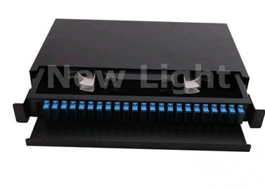 acheter Clôture de bâti de support de 19 pouces, 24 boîtes de distribution optiques de fibre de port pour le terminal de câble online manufacture