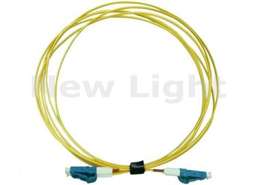 acheter Corde de correction jaune de fibre de LC LC, matériel de PVC câble optique recto de fibre de 3 mètres online manufacture