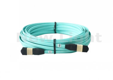 acheter 15 mètres de MPO MTP du câble OM3 12 de brin de câble optique de fibre multimode pour le module de QSFP/SR online manufacture