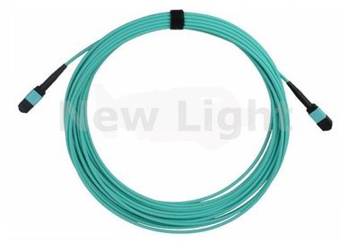 acheter 10 mètres 12 creusent le câble optique de fibre multimode, corde de correction verte de la fibre 10G OM3 online manufacture