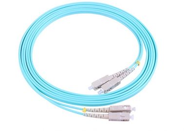 acheter Corde de correction de fibre de Sc de Sc d'applications de FTTX, câble duplex du mode OM3 unitaire online manufacture