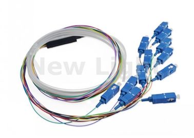 acheter Fibre optique de noyau des câbles de pullover de fibre de Sc UPC 12 Pigail 0.9mm pour des réseaux de transmission de données online manufacture