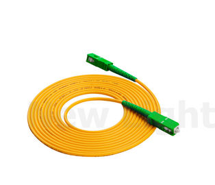 acheter Connecteur vert de fibre de Sc/RPA de correction de corde de diamètre recto optique du mode unitaire 3,0 online manufacture