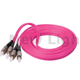 acheter Perte par insertion sautante multi de câble du duplex OM4 de corde de correction de fibre du mode FC basse online manufacture