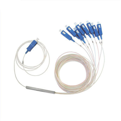 acheter Splitter à fibre optique de configuration de port 1x8 avec longueur d'onde de fonctionnement 1260-1650 nm et type de tube en acier pour FTTH / CATV online manufacture