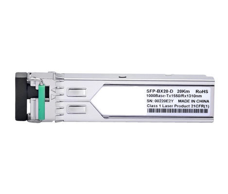 acheter 1.25G SFP module émetteur-récepteur en fibre optique avec une distance de 20 km et une faible dissipation de puissance online manufacture