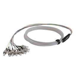 acheter Tresses de fibre de mode unitaire de connecteurs de 0,9 millimètres perte par insertion de tube blanc de 1 M basse online manufacture