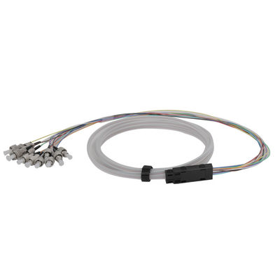 acheter 0.9mm 12 Cœurs Fibre Optique Monomode Pigtail avec Connecteur ST et Gaine PVC online manufacture