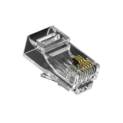 acheter Connecteur Ethernet RJ45 plaqué or de qualité supérieure avec queue et fluke blindés homologués pour les réseaux CAT6/CAT7 online manufacture