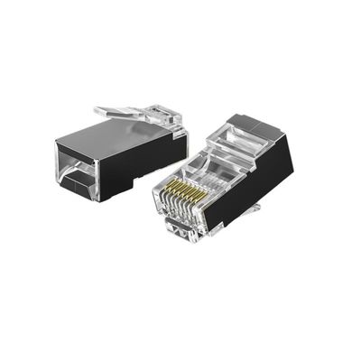 acheter Connecteur RJ45 haute performance avec contacts dorés 50U, test Fluke réussi et conception transparente anti-enchevêtrement online manufacture