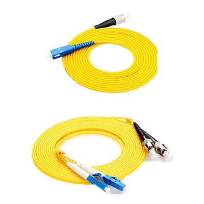 acheter Cordon de brassage fibre optique OFNP ignifugé LSZH faible émission de fumée sans halogène avec connecteurs SC LC FC ST online manufacture