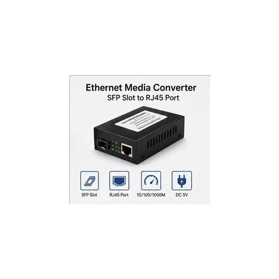 acheter Convertisseur de média SFP Gigabit avec distance de transmission de 20 km pour fibre monomode et négociation automatique 10/100/1000 Mbps online manufacture