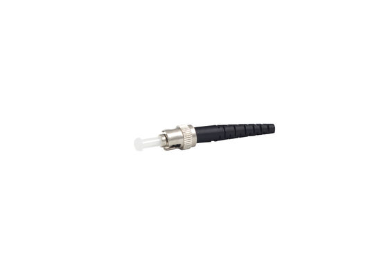 acheter 3.0mm faible perte d'insertion nickelée corps en laiton fibre optique ST connecteur pour la distribution intérieure online manufacture