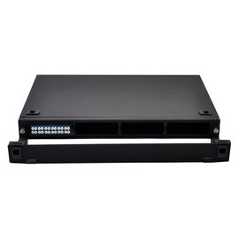 acheter 1U le tableau de connexions optique montable de fibre du support FHD supporte dans des cassettes de 4x MTP-24 online manufacture