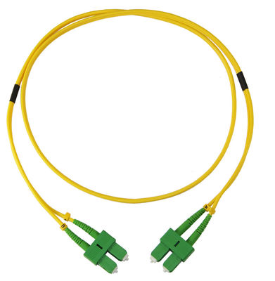 acheter Cordon de raccordement fibre optique SC Green Connector APC Polish Duplex pour fibre jusqu'au domicile online manufacture