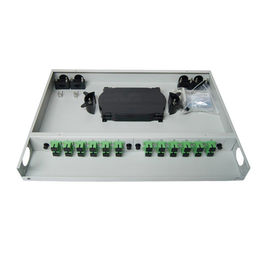 acheter Connecteur optique capable glissé de Sc de fibre du cadre de distribution de fibre de bâti de support 24 online manufacture