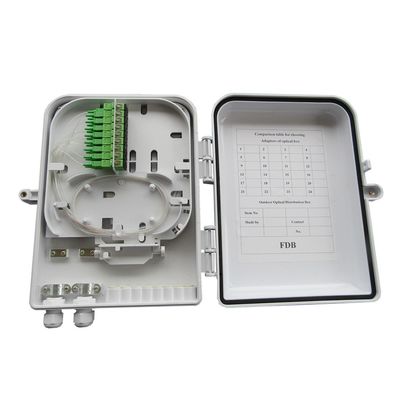 acheter 16 matériau ABS de base FTTH Termination Box monté sur le mur pour le système d'accès FTTX online manufacture