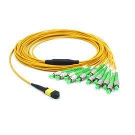 acheter basse femelle de câble de la perte par insertion 12F MPO MTP - câble d'évasion de connecteur de fibre de St RPA online manufacture