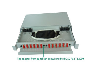 acheter 19 support de St/LC du câble à fibres optiques ODF de mode unitaire de noyau de pouce 12 monté online manufacture