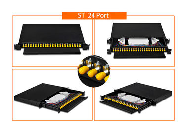acheter Pouce optique 12 X LC/Sc/FC/St du bâti de support de tableau de connexions de fibre de mode unitaire 19 online manufacture