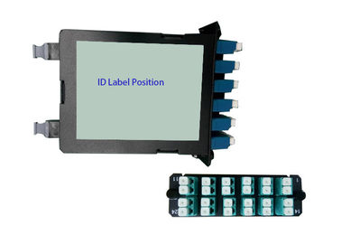 acheter cassettes déchargées par clôture à haute densité de la fibre 4x FHD du bâti de support des fibres 1U 96 FHD online manufacture