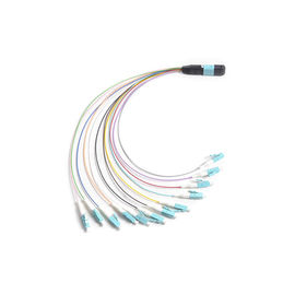 acheter 12 F MTP - évasion optique de la fibre MTP MPO de LC 0,9 millimètres de câble pour la boîte de module de cassette de MPO online manufacture