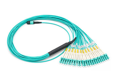 acheter 24 fibres MPO MTP éventent le câble à plusieurs modes de fonctionnement d'évasion de la corde de correction MTP-24 OM3 online manufacture