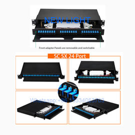 acheter Port tableau de connexions/48 optique de fibre multimode de bâti de support optique de fibre de tableau de connexions de 19 pouces online manufacture