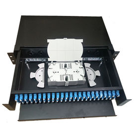 acheter 2U 48/96F tirant la gestion optique de câble de Data Center de bâti de support de tableau de connexions de fibre de Sc LC 19 online manufacture