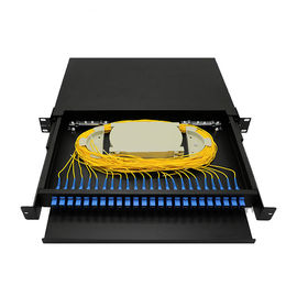 acheter tableau de connexions d'arrêt de câble optique de fibre de 12 noyaux tirant le type recto en métal d'adaptateur de Sc online manufacture