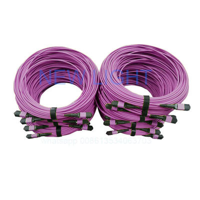 acheter OM4 câble MPO MTP à 12 cœurs avec une longueur personnalisable pour les centres de données à haute densité online manufacture